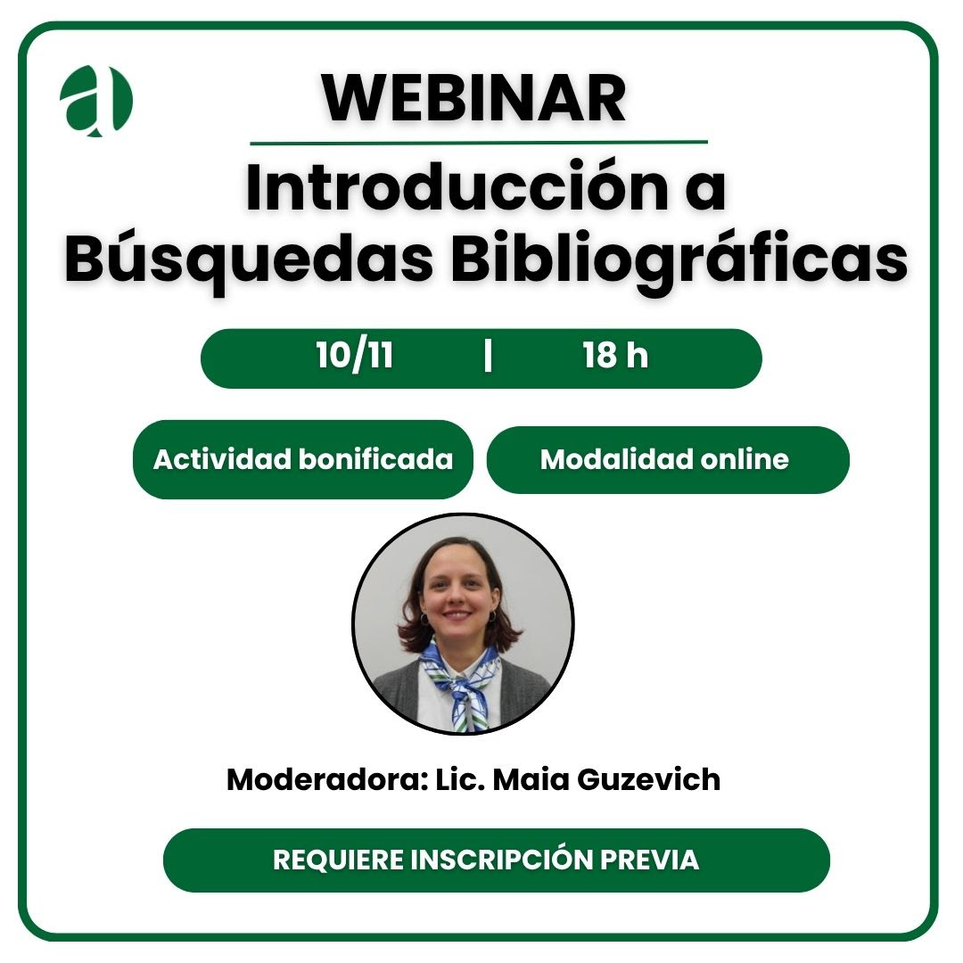 Webinar de Búsquedas Bibliográficas
